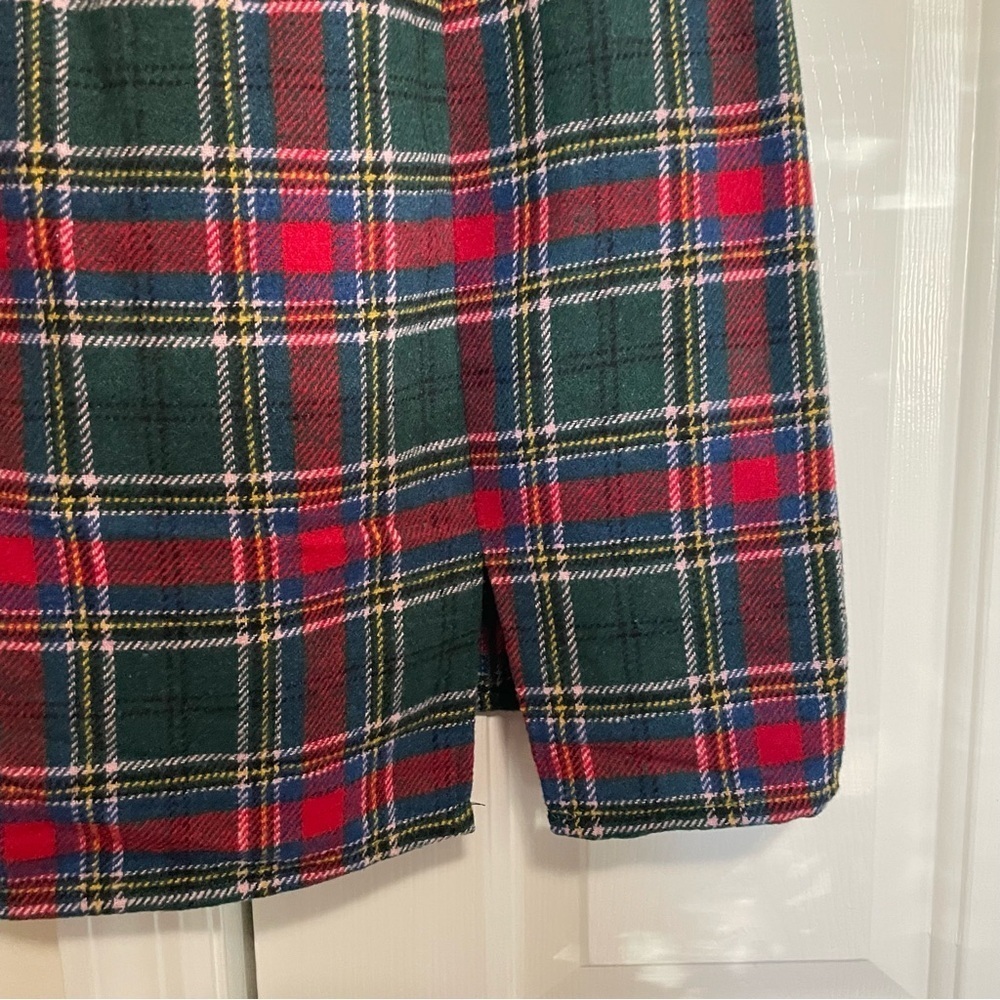 Copper Key Red Green Tartan Jumper Pinafore Dress Holiday Size Junior Small,NWOT - Picture 4 of 9